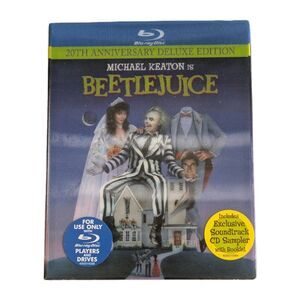 Beetlejuice 20th Anniversary Deluxe Blu-ray w/Lenticular Slipcover, Sealed